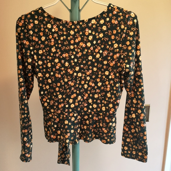 Rebel Sugar Floral Faux Wrap Top - Picture 4 of 8